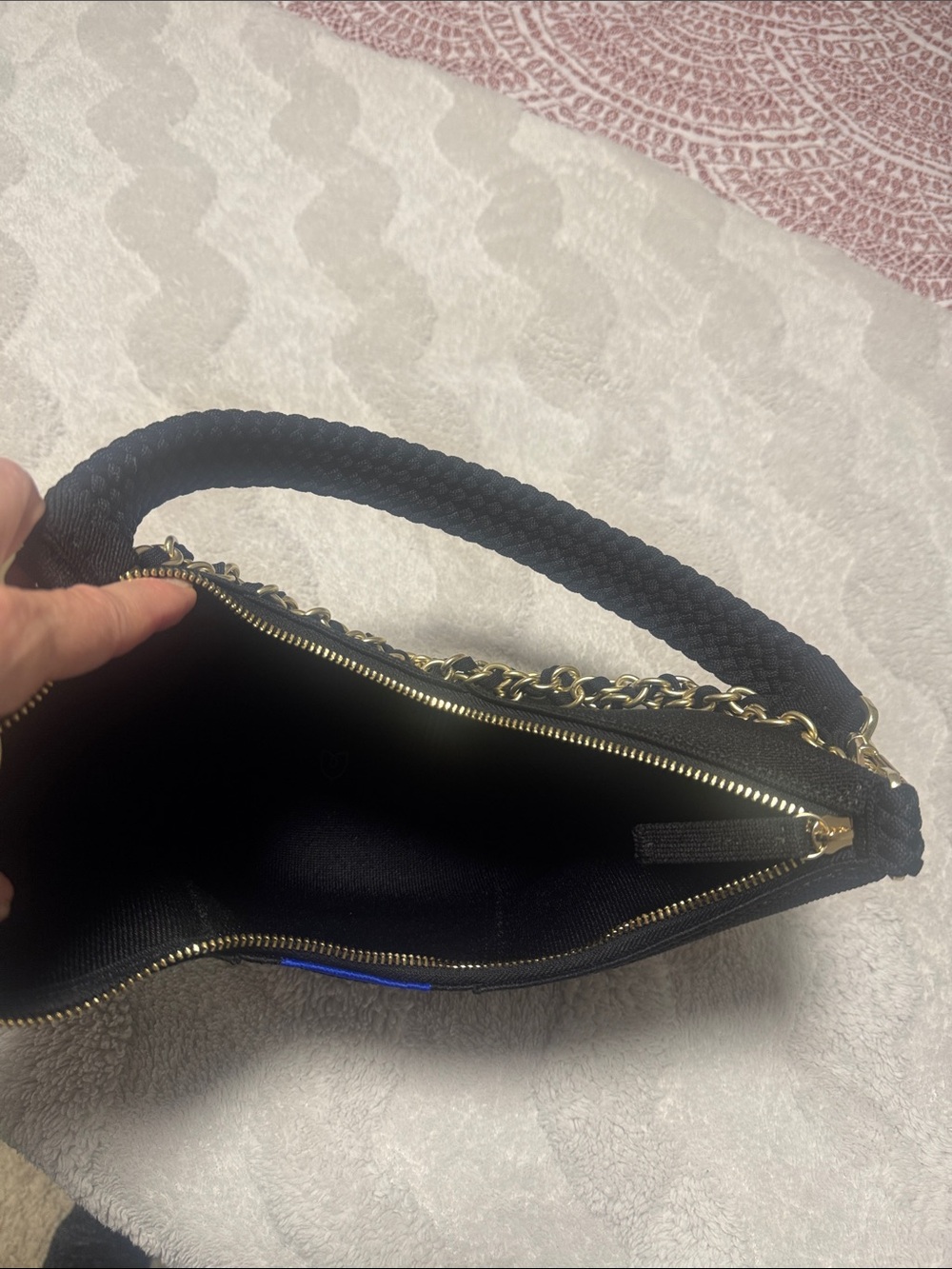 Mini Crescent Bag in Black  Rothy’s - Picture 5 of 7